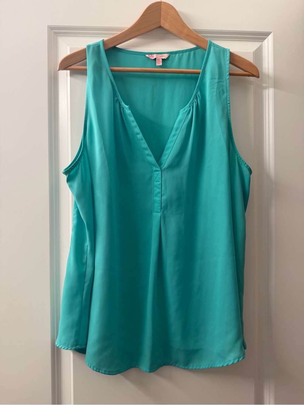 Candie's Sleeveless V-Neck Camisole - Turquoise
